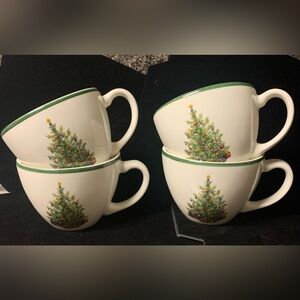 Christopher Radko Set of 4 Christmas Cups